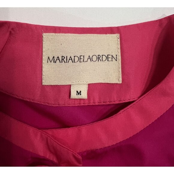 Maria de la Orden Christi Shirt Jacket in Fuchsia Pink - Picture 3 of 4